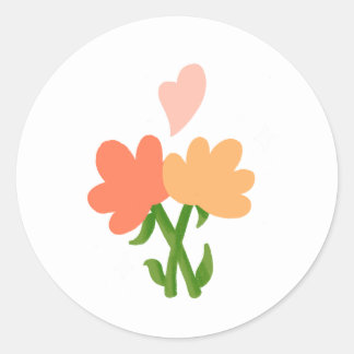Blumen Aufkleber
