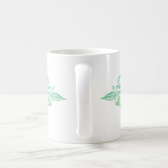 Blumen-Augen-Tasse Kaffeetasse (Henkel)