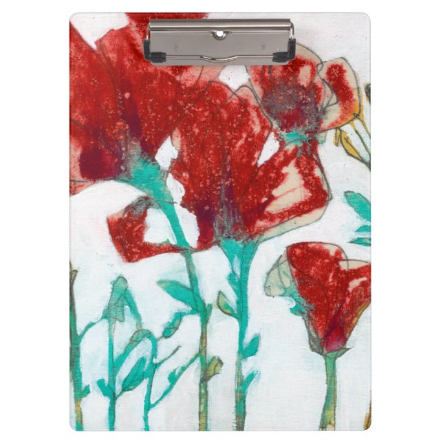 Blumen-Ausdruck II Klemmbrett (Vorderseite)