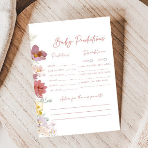Blumen Baby Bloom Babyparty Vorhersage Spiel