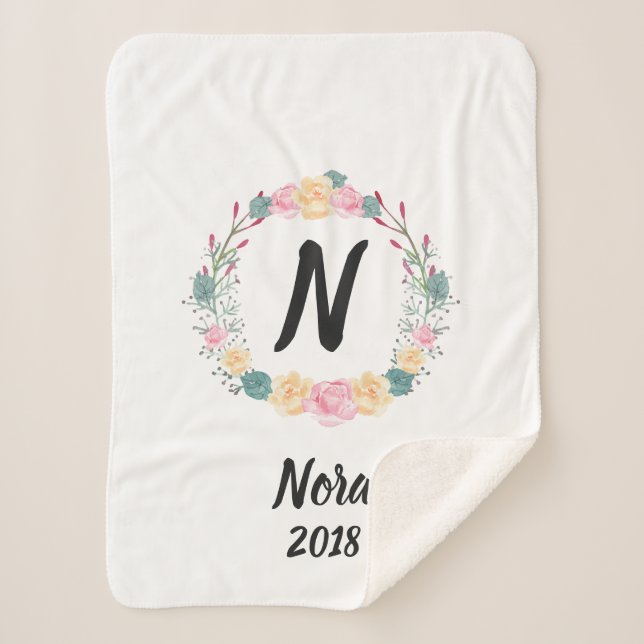Blumen-Baby-Name Sherpadecke (Vorderseite)