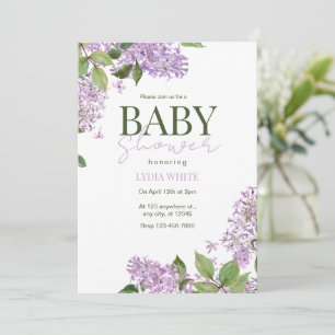 Blumen-Baby-Party Boho-Baby-Party Einladung
