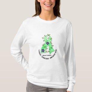 Blumen-Band ABDOMINALE KRANKHEITS-BEWUSSTSEIN T - T-Shirt