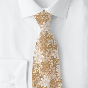 Blumen-Batik Krawatte