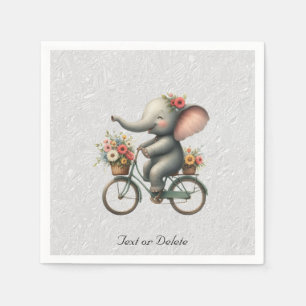 Blumen-Bicycle-Elefanten-Servietten Serviette