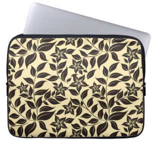 Blumen-Blatt-Muster-23756 Laptopschutzhülle