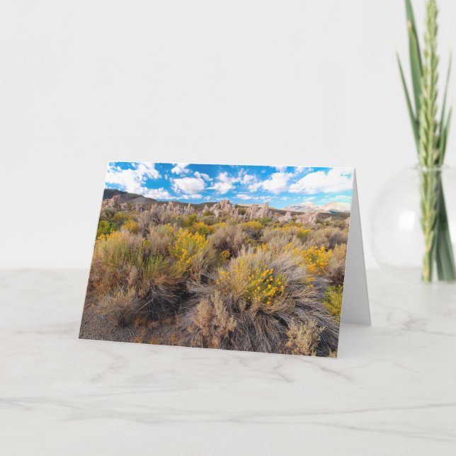 Blumen | Blühende Sagebrush Kalifornien Karte (Vorderseite)