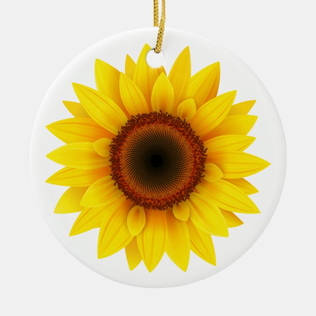 Blumen, Blume, Garten, Frauenfall, Sonnenblumen Keramik Ornament (Vorne)
