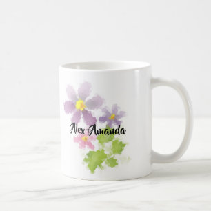 Blumen-Blumen-Mosaik 2 Kaffeetasse
