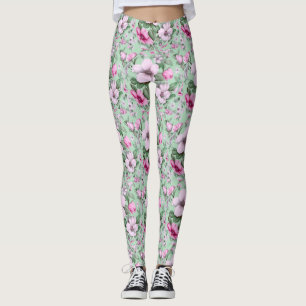 Blumen Blumen Pastellfarbe Garten Naturliebhaber Leggings