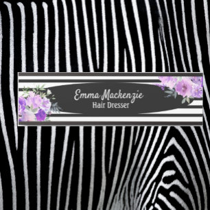 Blumen Blumen Schwarz Weiß Bürotürschild Türschild