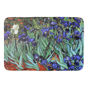 Blumen-Blumengarten-Bad-Matte Vans Goghs Irises Badematte