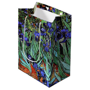 Blumen-Blumengeschenk-Tasche Vans Goghs Irises Mittlere Geschenktüte