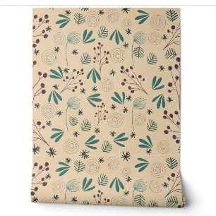 BLUMEN BOHO VINTAGE TAPETE