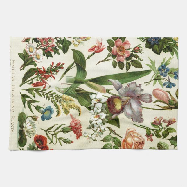 Blumen Botanicals Geschirrtuch (Horizontal)