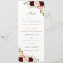 Blumen Burgund Blush Grüne Moderne Minimal