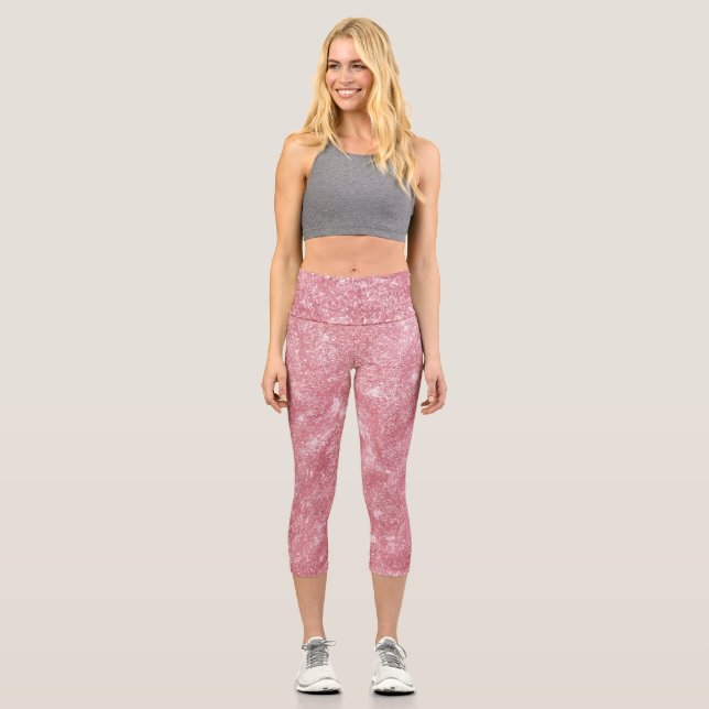 Blumen Capri Leggings (Vorderseite)