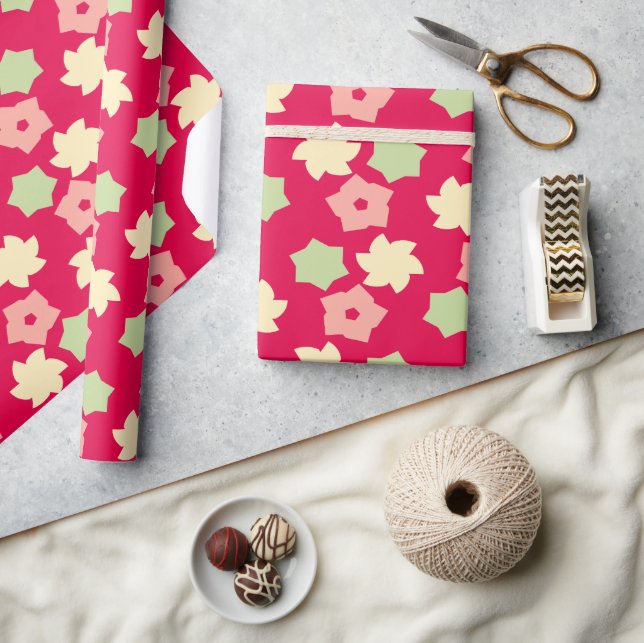 Blumen-Charm-Muster Geschenkpapier (Kunsthandwerk)