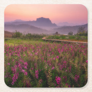 Blumen Chiang Dao, Chiang Mai, Thailand Rechteckiger Pappuntersetzer