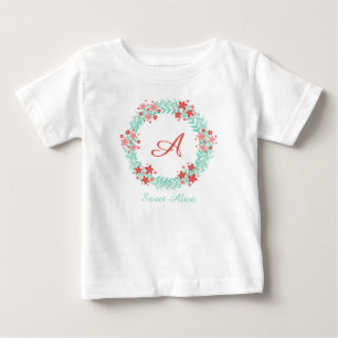 Blumen Chor- wreath design Baby T-shirt
