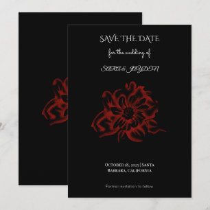 Blumen-Cliparts – Abstrakte Blumen-Homedekor-Desig Save The Date