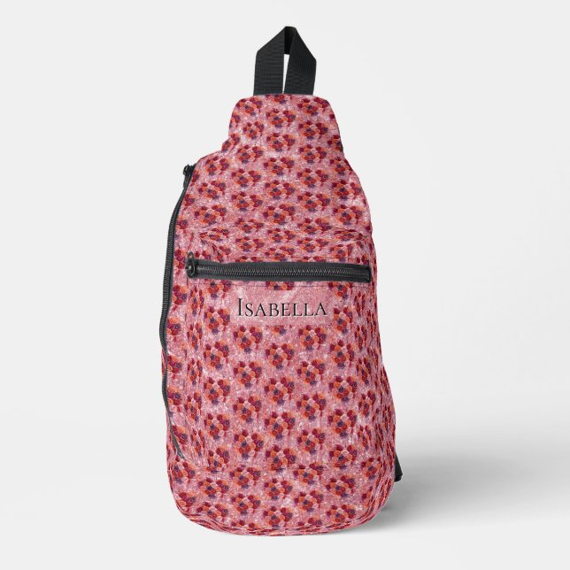 Blumen Crossbody Bag (Vorderseite)