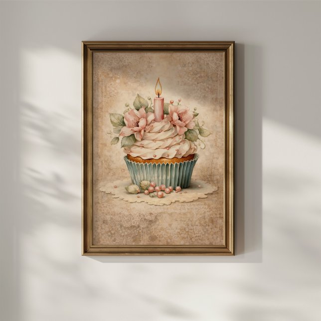 Blumen-Cupcake Poster (Von Creator hochgeladen)
