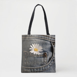 Blumen   Daisy in Jeans Pocket Tasche