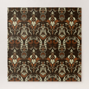 Blumen-Damask-Druck: vintage nahtlos.