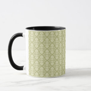 Blumen-Damask-Tapete Tasse
