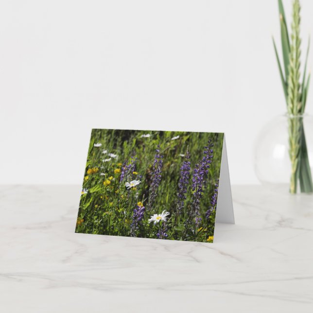 Blumen danken Ihnen zu kardieren Dankeskarte (Vorderseite)