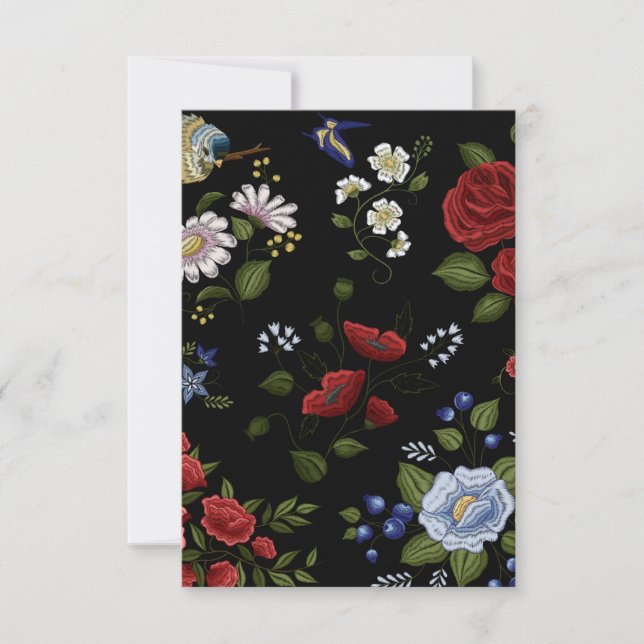 Blumen Dankeskarte (Vorderseite)