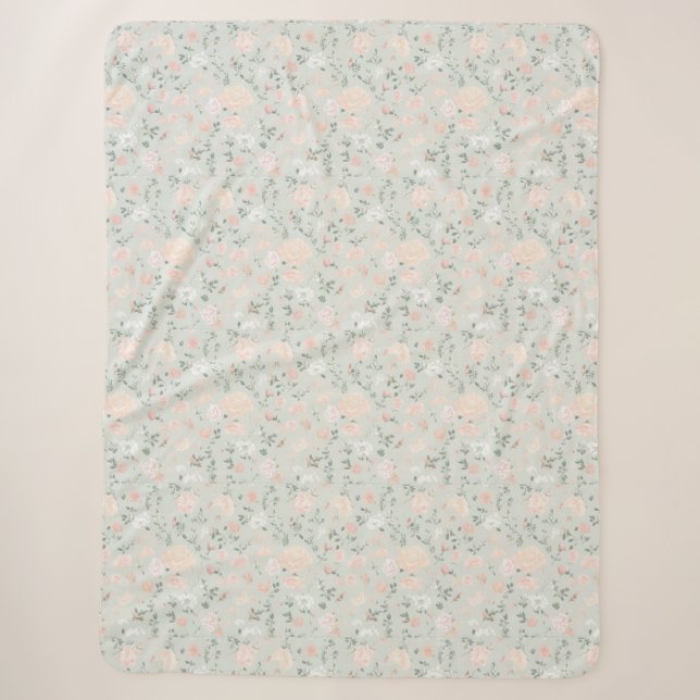 Blumen-Decke Sherpadecke (Vorderseite)