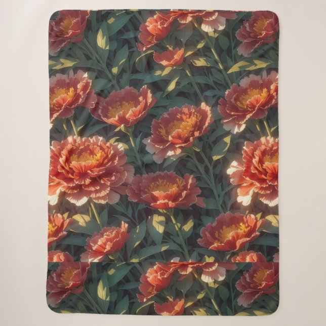 Blumen-Decke Sherpadecke (Vorderseite)