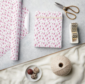Blumen der verfeinerten Weiblichkeit Geschenkpapier