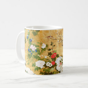Blumen der vier Jahreszeiten, Saito Ippo, Asiatisc Kaffeetasse