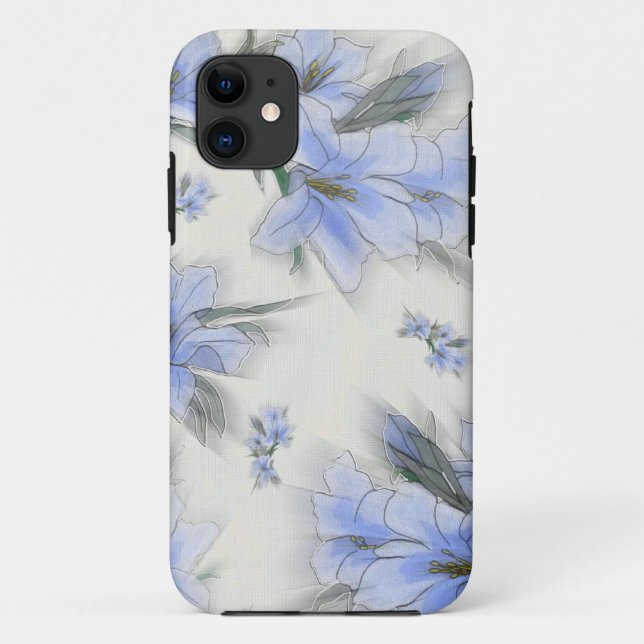 Blumen des Blaus Case-Mate iPhone Hülle (Rückseite)