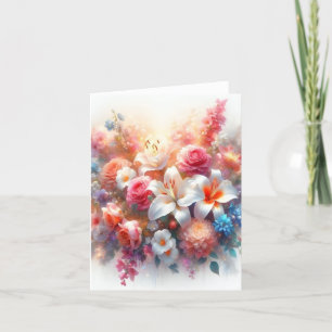 Blumen des Herzens, Liebesmurmeln, Karte für alle