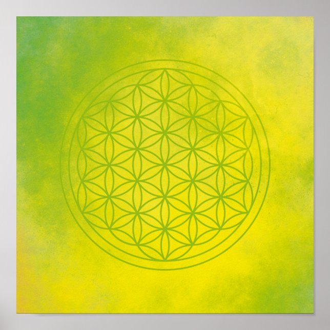 Blumen des Lebens Poster (Vorne)