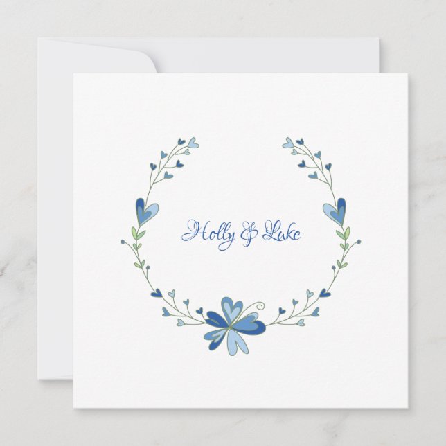 Blumen Design in for Blue zu Spring Outdoor Event (Vorderseite)