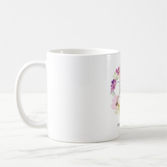 Blumen-Design-Tasse 🌺 Kaffeetasse (Links)