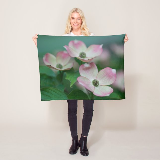 Blumen | Dogwood-Blüten Fleecedecke (Beispiel)