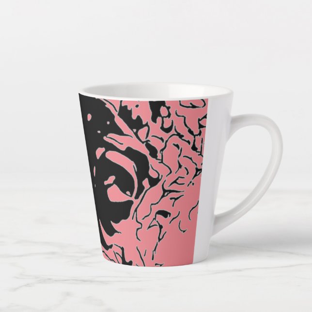 Blumen-Doodle Milchtasse (Rechts)