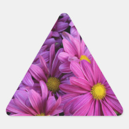 BLUMEN DREIECKIGER AUFKLEBER