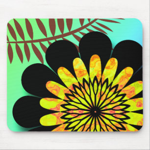 Blumen-Dschungel fokales Mousepad