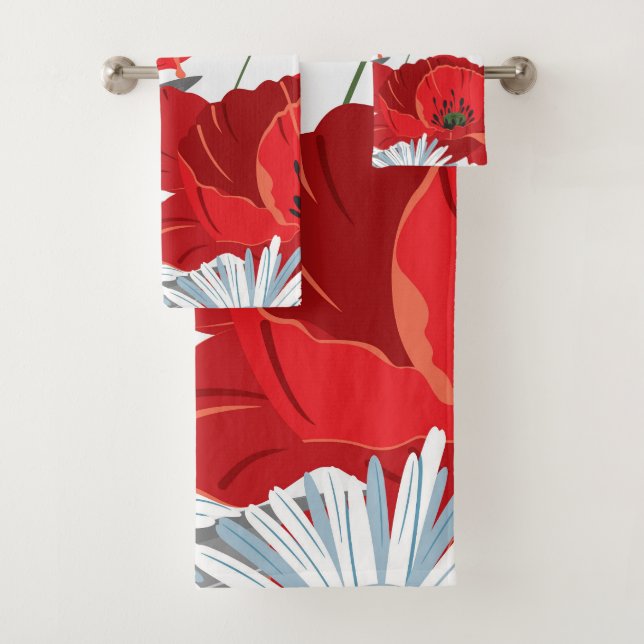 Blumen-Duschvorhang Badhandtuch Set (Insitu)