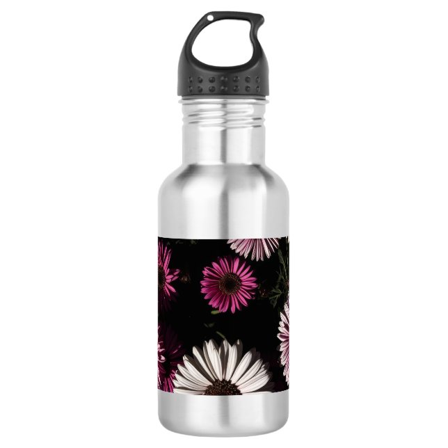 Blumen Edelstahlflasche (Vorderseite)
