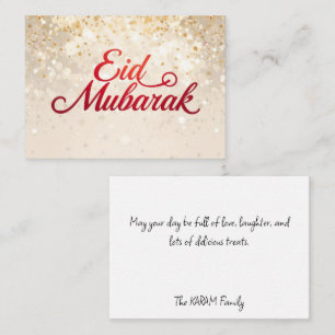 Blumen Eid Mubarak Notizkarte Mitteilungskarte