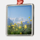 Blumen | Eiger Monch Schweizer Alpen Ornament Aus Metall (Links)