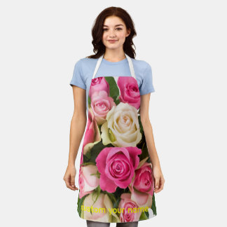 Blumen Eleganz – Süße Blumen-Schürze für Kit Schürze